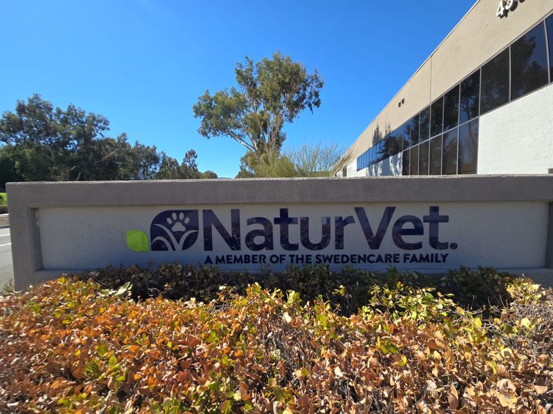 Monument sign with dimensional logo for NaturVet